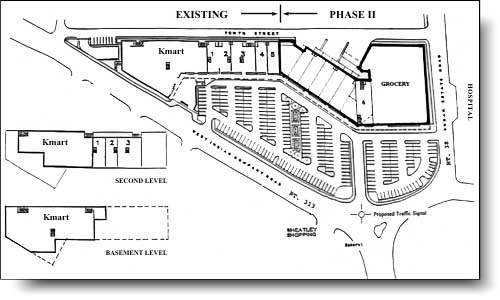 Floor Plan and Site Plan of Lockhart Gardens Shopping Center