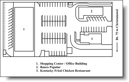 Site Plan of Orange Grove Shopping Center